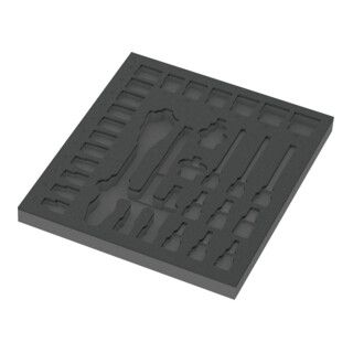 Wera 9822 Schuimrubberen inzetstuk voor 8000 C Zyklop ratel 1/2" - Set 1