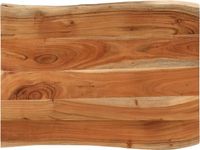 vidaXL Tafelblad rechthoekig natuurlijke rand 90x60x3,8 cm acaciahout