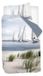 Coton-satin Housse de couette individuel 140x200/220 cm avec taie d'oreiller