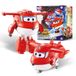 Super Wings Transformer Supercharged Jett Vliegtuig ca. 12,7 cm hoog, kinderpop, speelgoedvliegtuig en robotfiguur voor jongens en meisjes vanaf 3 jaar