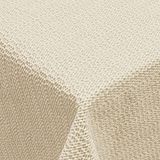 Venilia Tuintafelkleed, ovaal, zacht schuimmateriaal, antislip, scheurvast, 1,6 x 2,1 m, crème