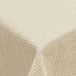 Venilia Tuintafelkleed, ovaal, zacht schuimmateriaal, antislip, scheurvast, 1,6 x 2,1 m, crème