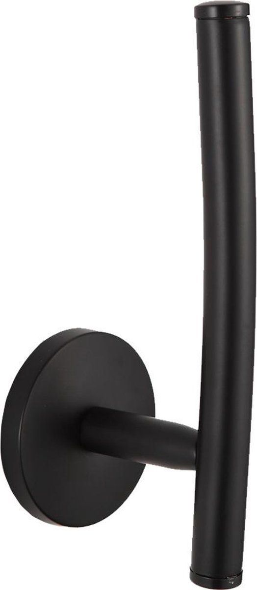 VDN Stainless Reserverolhouder Zwart - Hangend - Metaal - 17 cm