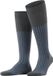 FALKE Shadow lang gedessineerd katoen kniekousen heren grijs - maat 41-42