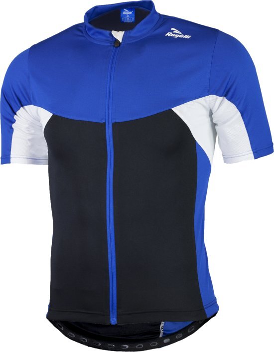 Rogelli Recco 2.0 Fietsshirt - Heren - Maat M - Korte mouwen - Zwart/Blauw/Wit