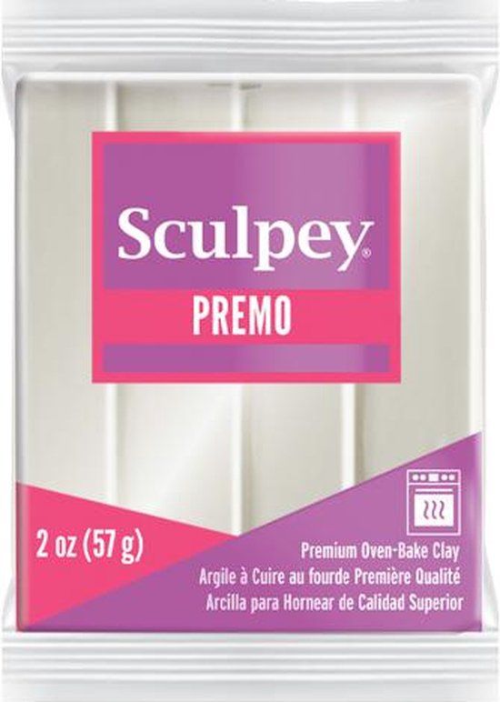 Sculpey Premo Klei Pearl - 57g - Wit - Bakklei