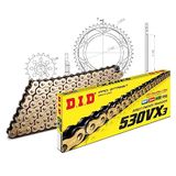 Kettingset DID Kettingset staal 530VX3 / 112 eindeloos voor Kawasaki GPZ 1100 cc bj. 1995-1998