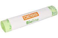 DEISS Bioline Sacs poubelles biodégradables, 200 l, 100 Pièces