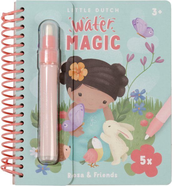 Little Dutch Water Magic Rosa & Friends Water tekenboek - Bambolino Toys