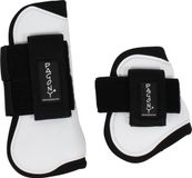 Pagony Pro Velcro Pees- En Kogelbeschermerset - Maat: Pony - Wit - Kunststof