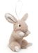 Uni-Toys - Konijn met slappe oren (beige) - met lus - 15 cm (hoogte) - pluche konijn - pluche dier, knuffeldier