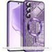 Techsuit Housse MagSafe pour Xiaomi 17T Pro, Luxury Glitter, Violet foncé