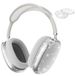 Fintie Hoes voor AirPods Max 2 (2026) en AirPods Max 1 (2024/2020) hoofdtelefoon, zachte TPU doorzichtig anti-kras beschermhoes, transparante accessoires beschermhoes (glinsterend helder)
