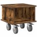 vidaXL TV Stand 37 x 35 x 35 cm Smoked Oak Engineered Wood