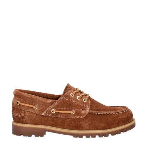 Vagabond Joslyn suède bootschoenen cognac