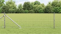 vidaXL Euro-hek met grondpennen 10 x 0,6 m Gegalvaniseerd staal