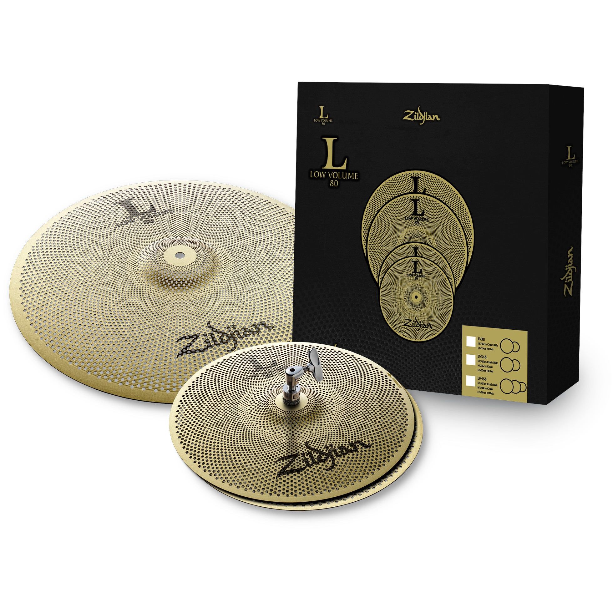 Zildjian Low Volume 38 Cymbal Set - 13-18"