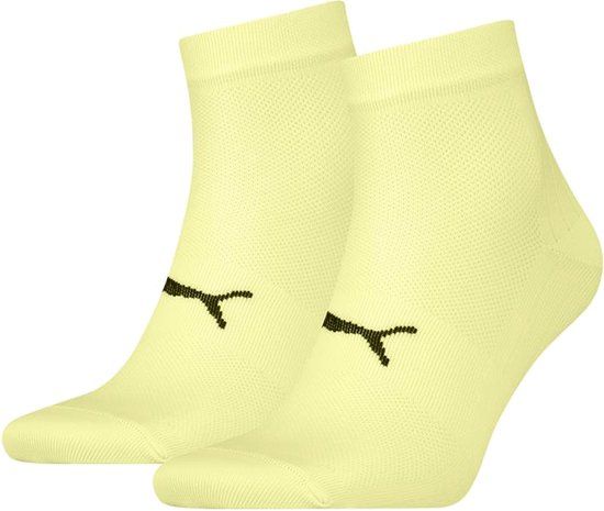 Puma Sport Light Quarter Socks (2-pack) - Yellow - Size 39-42