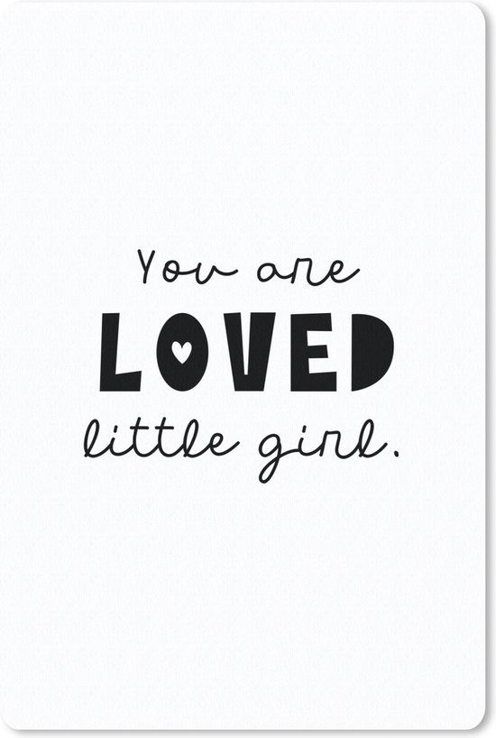 MousePadParadise Mousepad - You are loved little girl - 18x27 cm
