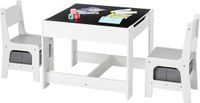Vevor Kindertafel met 2 Stoelen en Stoffen Opbergbox
