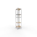 Shelfplaza HOME étagère métallique - 180x40x40 cm - zingué - 5 tablettes