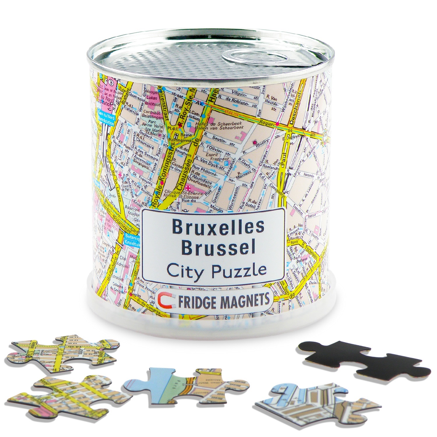 Maps International Extragoods Brussel city puzzle magnets