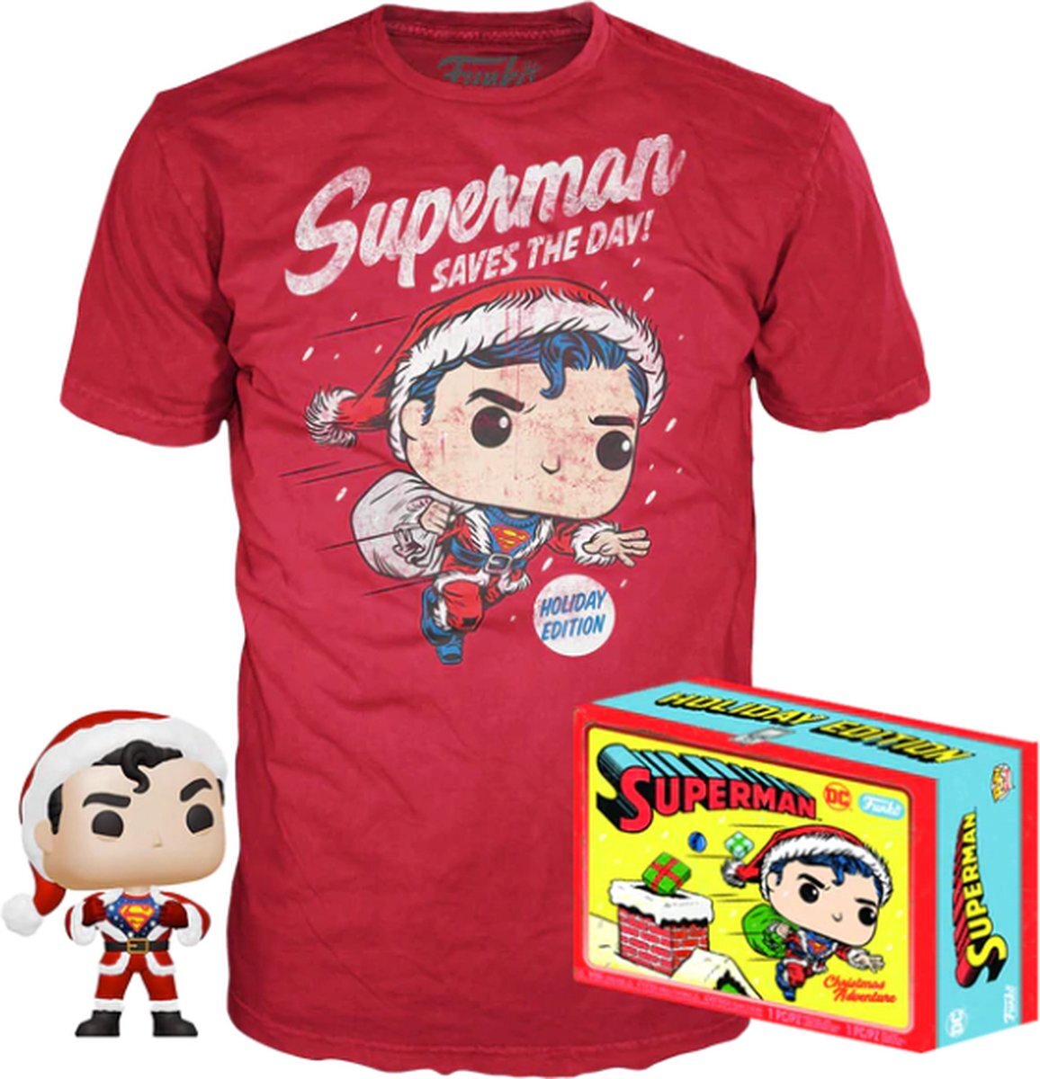 Funko Pop! Tees - Superman - DC Super Heroes - #353