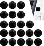 Zuddo B.V. 20 stuks amortisseur de porte de voiture - joint d'amortisseur de voiture - coussinet d'isolation phonique en silicone - rondelle d'amortisseur adhésive anti-collision multifonctionnelle - noir