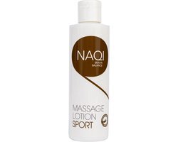 NAQI&#174; Massage lotion Sport 200 ml - hypoallergeen - olierijk - langdurige (sport) massages - huidverzorgend - waterafwasbaar