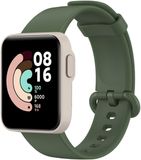By Qubix Qubix Classic siliconen sportbandje - Donkergroen - Geschikt voor Xiaomi Mi Watch Lite / Redmi Watch