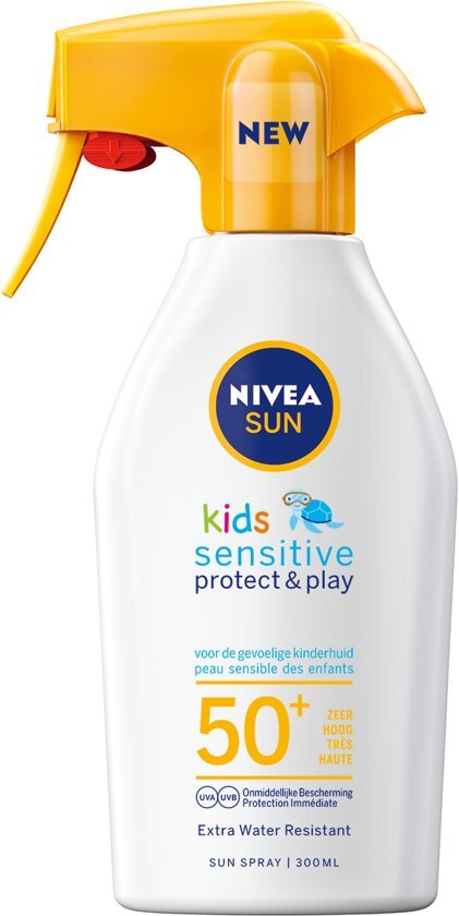 Nivea SUN Kids Zonnebrand - Sensitive Protect & Play Zonnebrandspray - SPF 50 - 300 ml