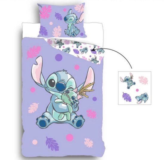 4KidsOnly Lilo & Stitch Dekbedovertrek 135 x 200 cm Katoen Multi Colour