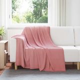 vidaXL - Plaid - Roze - 200 x 150 cm - Fleece