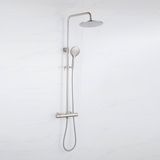 FortiFura Calvi opbouw regendoucheset – Ø30 cm hoofddouche – 1-stands ronde handdouche – RVS geborsteld