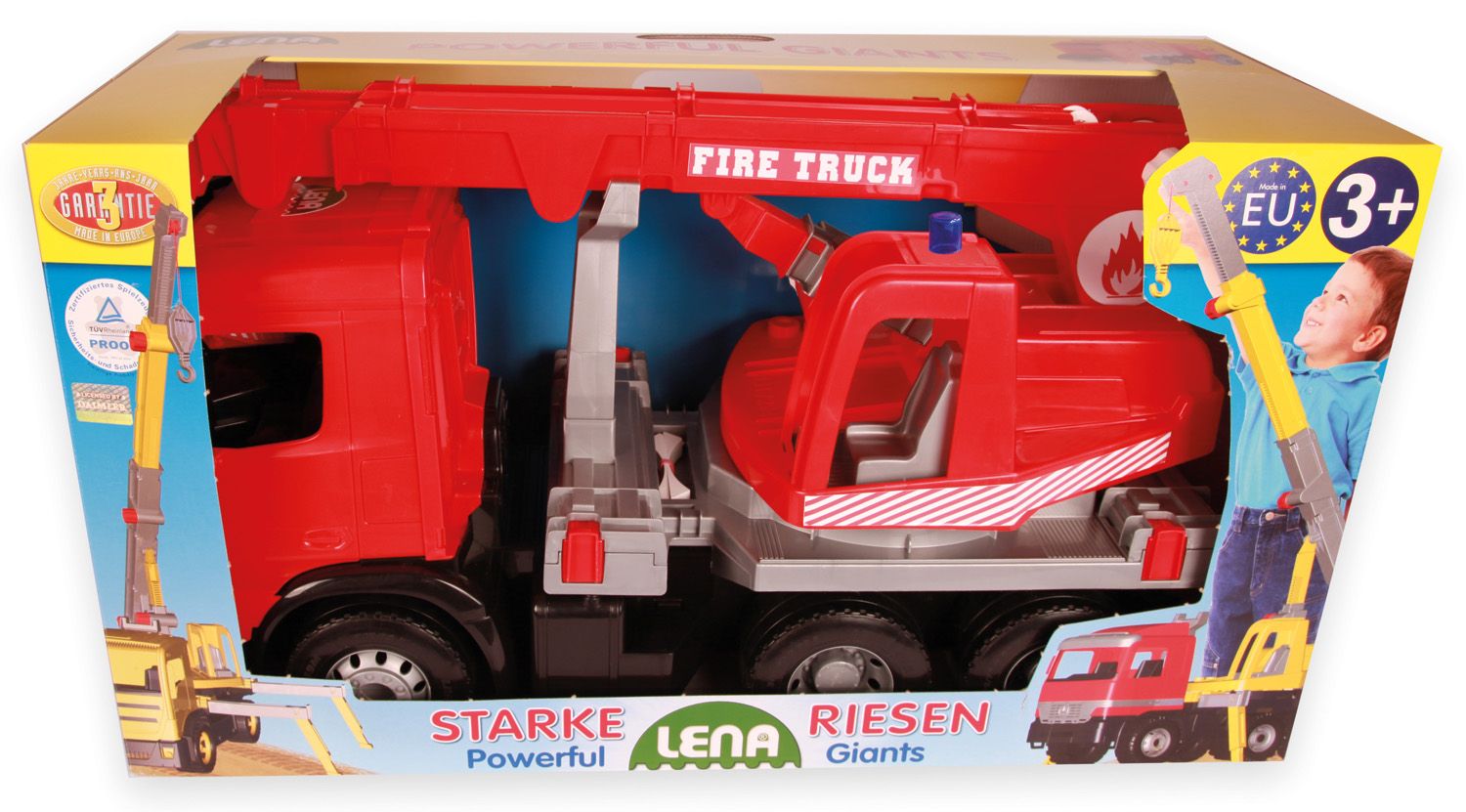 Lena GIGA TRUCKS Brandweerkraan Mercedes-Benz Arocs 70cm - 02175