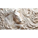 Papier peint panoramique cheval 3D