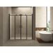 Wiesbaden Nis Schuifdeur Dubbel - 1800x2000x8mm - NANO - Verre Verre Glas/Mat Zwart