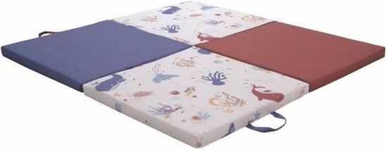 Tinéo Tineo Treasures of the ocean 3 in 1 Speelkleed - 120 x 120 cm - Multicolour
