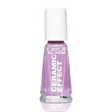 Layla Cosmetics Smalto Layla Ceramic Effect nagellak 10 ml Lila Glans
