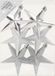 Inge-glas Inge's Christmas Decor Gmbh Kersthangers - 6x - Sterren - Zilver - 10 cm