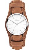 s.Oliver dameshorloge met flachem Gehäuse en abnehmbaren Unterlegband - 30 mm - analog horloge voor dames met kwartswerk - 3 ATM waterdicht