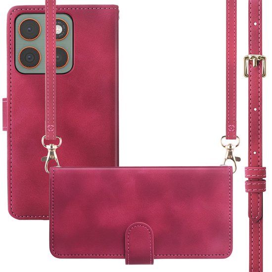 imoshion Bookcase met koord voor de Motorola Edge 70 - Rood