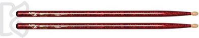 Vater VCR5A Color Wrap 5A Red Sparkle, houten tip - Drumstokken