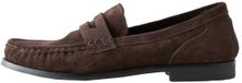 Next - Dames - Forever Comfort® leren zadelloafers met franjes - Bruin