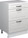 Vicco Uitbreidingscommode Rion, Wit Landhuis/Wit, 60 x 46 cm zonder schuine kant met 3 lades
