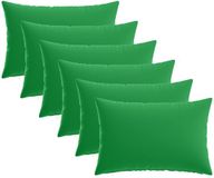 vidaXL Kussensloop 6 stuks Groen 30 x 50 cm Polyester