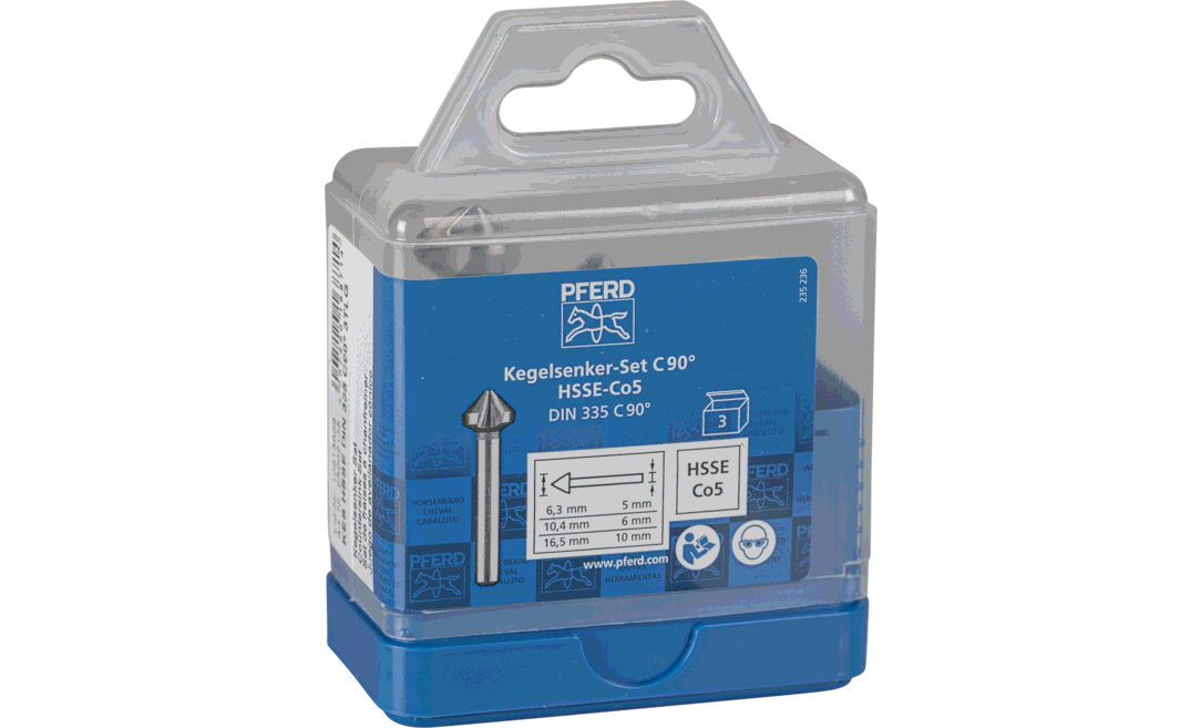 PFERD SET KES HSSE DIN 335 C90° 3