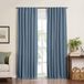 Elrene Home Fashions Harrow effen textuur verduisterend enkel venster gordijnpaneel, 52 "x 95", blauw