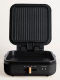 CREATE STONE STUDIO PRO Grill multifonctionnelle avec ouverture à 180° - Noir - 1400 W