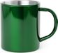 Merkloos / Sans marque Shoppartners Bv Luxe drinkbeker/koffiemok - metallic groen - 280 ml - RVS